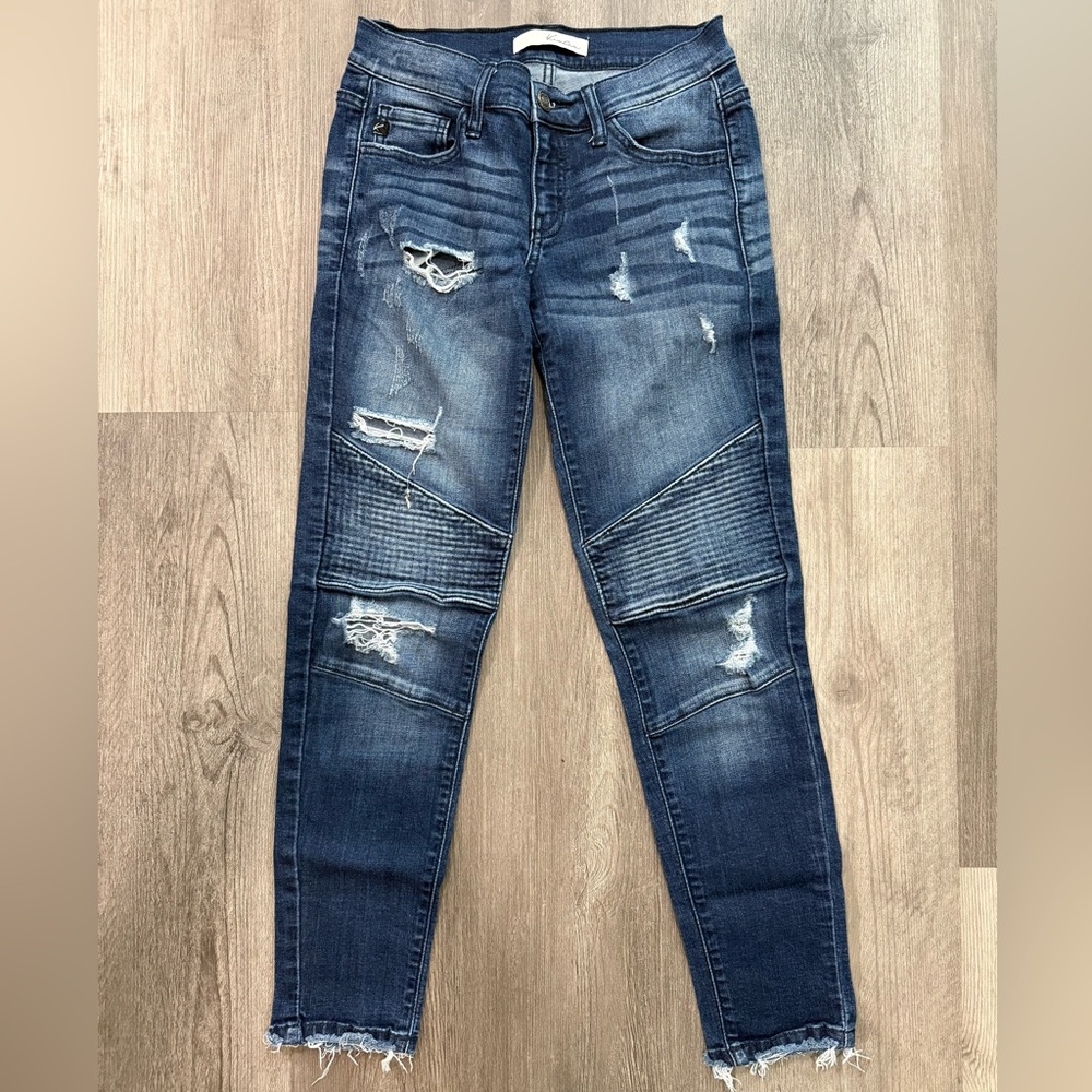 KanCan Low Rise Moto Jeans